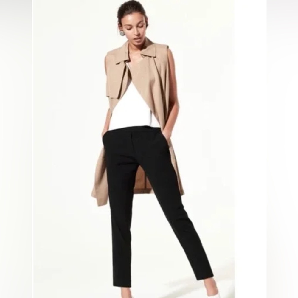 BABATON McKinley Vest Womens Medium Camel Trench Quiet Luxury Layering